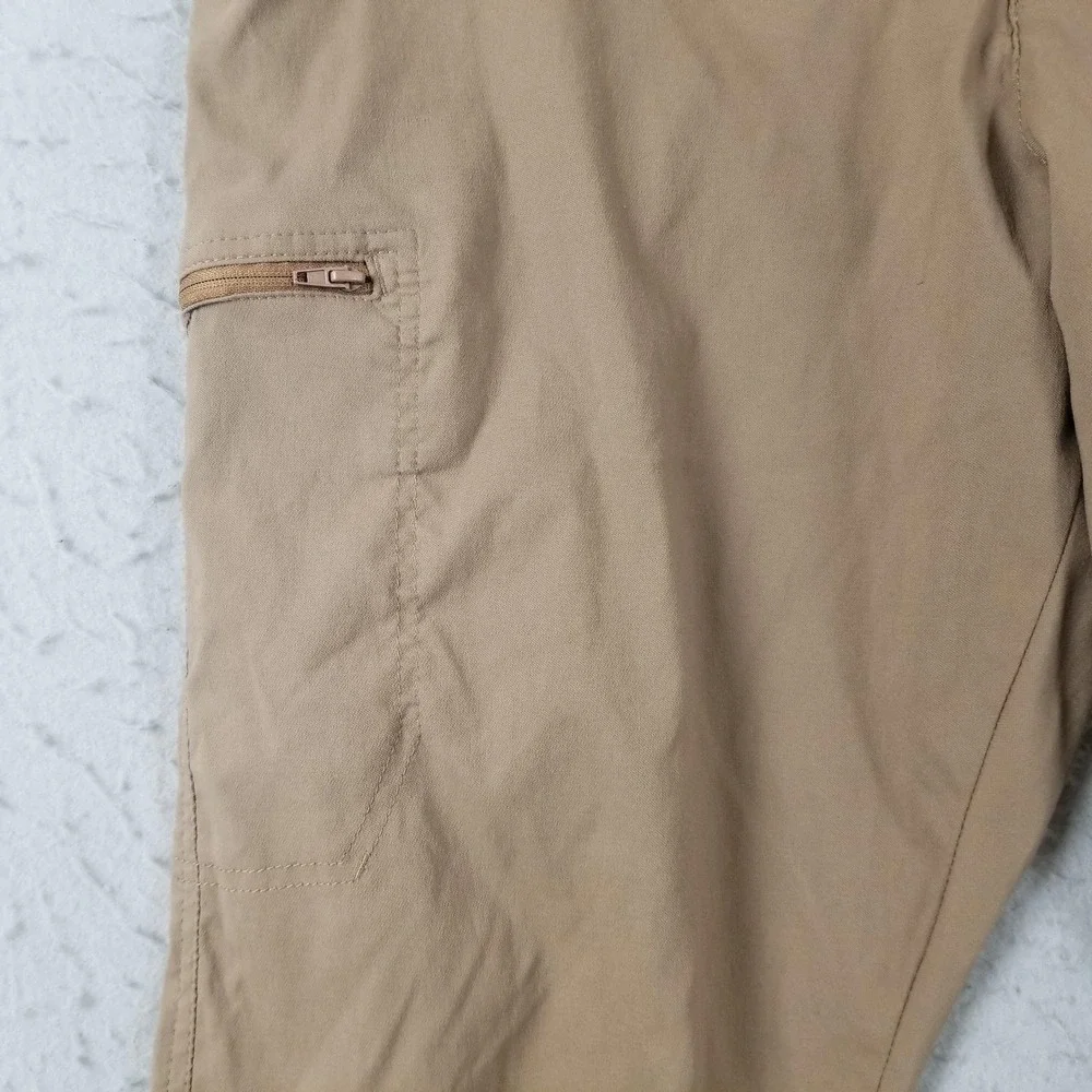 Wrangler Pants Mens 40x32 Beige Nylon Spandex Cargo Stretch Outdoor Hiking